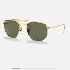 RayBan Marshall Gold Aviator Sunglasses